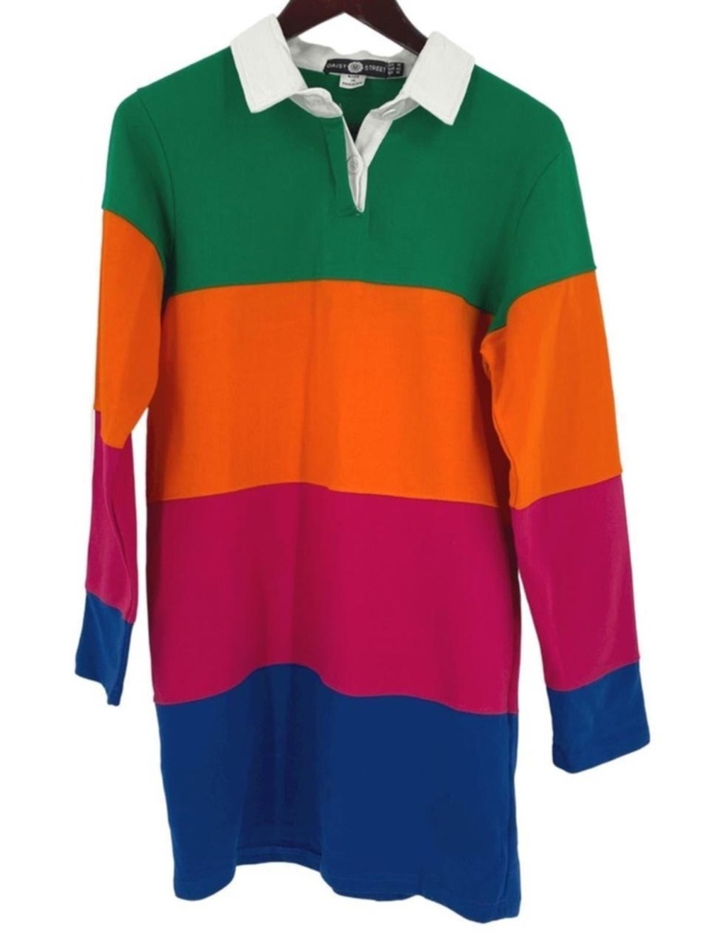 Daisy Street Multi Color Rugby Dress